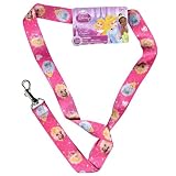 Disney Princess Lanyards (12 Count) Party Favor Keychain Holder for Mp3, Cellphones