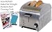 Haier Die Cast Stainless Steel 2 Slice Toaster With Extra Wide Slots, Self-Adjusting Bread Guides, Bagel Button & Slide Out Crumb Tray + Blitz Stainless Steel Industrial Strengh Cleaning Cloth