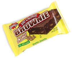 100 Calorie Brownie - Organic Brownie Peanut Butter 12 packages (41g)
