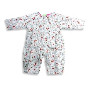 SnoPea - Newborn And Infant Girls Long Sleeve Doll Coverall, White, Multi