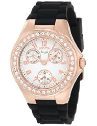 Invicta Womens 1645 Angel White Dial Crystal Accented Watch