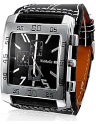 New Fashion Leather 3 Dials Decoration Wrist Watch Quartz WTH0226
