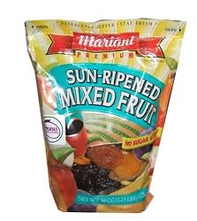 Mariani Sun Ripened Mixed Fruit No Sugar Added Dried Fruit 36 Ounce Value Bag