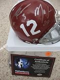 Trent Richardson & Mark Ingram signed autographed Alabama mini helmet