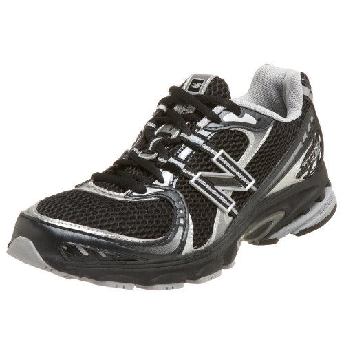 Men's MR749 Specialty Stability New Balance Running Shoes,Black/Silver,10 EEEE