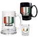 Miami Hurricanes NCAA 15oz Tankard, 15oz Ceramic Mug & 2oz Shot Glass Set - Primary Logo by Great American Products
