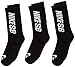 Nike Mens SB 3-Pack Crew Socks Black/White LG (Men's Shoe 8-12, Women's Shoe 10-13)