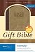 Book NIV Gift Bible Rustic Brown w/ Strap Italian Duo-Tone
