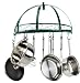 Kinetic 29142 Semi-Circle Wrought-Iron Wall-Mount Pot Rack, Green Enamel