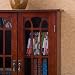 Media Storage Cabinet Windowpane Doors in Cherry Finish image 4