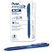 Pentel BL107C EnerGel-X Retractable Roller Gel Pen, .7mm, Blue Barrel/Ink, Dozen