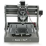 Konmison DIY CNC Router Kits Wood Carving Milling Engraving Machine 7x7 (3 Axis, 300w, 10000rpm)