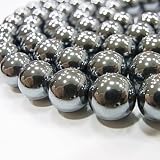 ●天然石ビーズ１連●ヘマタイト【ビーズの形】丸玉【ビーズサイズ】約8mm【メール便対応/7,000円以上で送料無料】