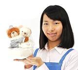 メチャラブウエディング・オルゴール【クマ】新郎新婦のくまちゃんが音楽と共に永遠の愛を誓います！プレゼントにオススメのウエディングドール♪