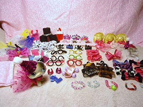 Littlest Pet Shop LPS 23 RANDOM Accessories Clothes Lot of 23 Custom Made No Pet