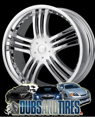Mazzi Klaw (Series 385) Chrome - 20 x 8.5 Inch Wheel