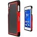 Xperia Z3 Case,Sony Xperia Z3 Case[Drop Protection] [Shock-Absorption] [Impact Resistant] Bumper Premium Hard Case for Sony Xperia Z3(Not for Z3+ / Z3 Compact / Z3 Dual / Z3v / Z3 Tablet) (red)
