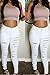 SEXYWG Womens Denim Stretch Jeans Destroy Skinny Leg Ripped Distressed Pants