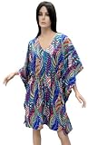 Multicolor Printed Plus Size Kaftan Caftan Cover up Tunic Valentine's Day Gift