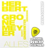 Produkt-Bild: Herbert Gr&ouml;nemeyer ALLES Songbuch mit herausklappbarer Grifftabelle(284 Griffe) inkl. Plektrum - Alle Songs von 1981(Zwo) bis 2006(12) im praktischen Taschenformat (Taschenbuch) (Noten/Sheetmusic)