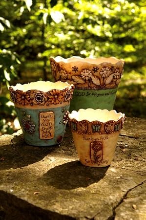 Set Of 3 Thank You God Container