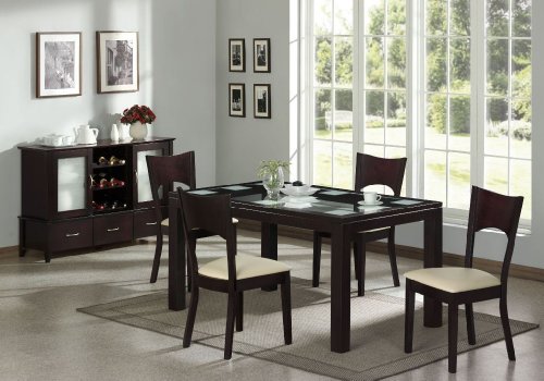 Radius Glass Dining Set - Homelegance