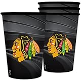 NHL Chicago Blackhawks Souvenir Cups (4-Pack), 20-Ounce