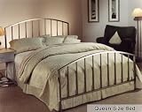 Queen Size Bed - Lincoln Park Metal Bed in Antique Pewter