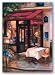Cafe At Sunrise, Paris by George Botich 5"x7" Art Print Poster