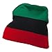 JFH GROUP Pan African Colors Unisex Striped Beanie Skull Cap (Green Black Red)