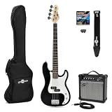 Electric G-4 Bass Guitar & Amp Pack Black