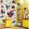 Spiderman Childrens/Kids Room Decors wall Stickers Art Adhesive Decorative Decals