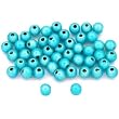 50 Turquoise Round Miracle Beads Jewelry Beading 4mm