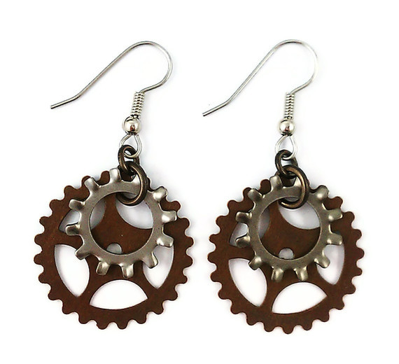 Industrial Gothic Steampunk Earrings