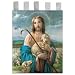 Church Banner - The Good Shepherd - Cotton Canvas with Archival Inks and UV Coating - Border Rings for Rod Hanging. Print Size 24"x36"