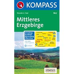 Mittleres Erzgebirge: Annaberg-Buchholz, Marienberg, Olbernhau. Wander- und Bikekarte. 1:50.000