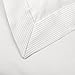 Amazon Brand – Pinzon 400-Thread-Count Pleated Hem Egyptian Cotton Duvet Set - Full/Queen, Cloud