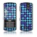 Dots Indigo Design VERTICAL CAMERA Original Pearl 8110/ Pearl 8100 Cell Phone Protective Skin Decal Sticker