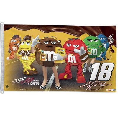 Kyle Busch 18 3x5 NASCAR Driver House Flag Banner