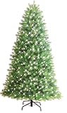 GE Energy Smart 6.5 ft. Pre Lit Monterey Spruce Artificial Christmas Tree LED C-5 CLEAR Lights