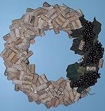 Wine Cork Wreaths, Handcrafted