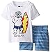 Quiksilver Baby Boys' White Tee with Blue Shorts