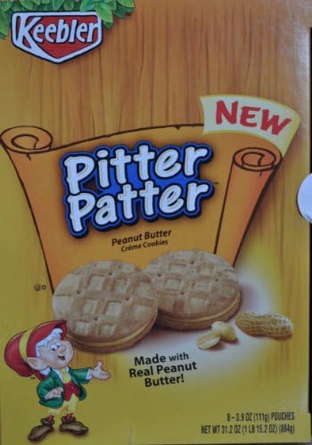Keebler Pitter Patter Cookies (8) 3.9 oz Pouches - 8 Cookies per pouch