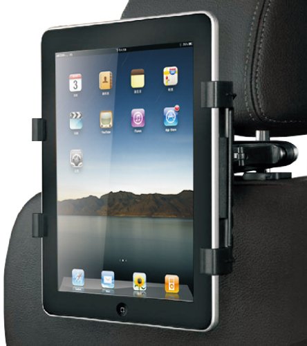 Best Price GSI Super Quality Adjustable In-Car Docking Station Holder For Apple iPad 2, E-Books, Portable DVD Players And Other Tablets - Mounts On Back Of Headrest