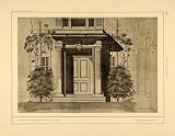 1915 Print Charles A. Platt Charcoal Sketch Home Entry Door Architecture Design - Original Halftone Print
