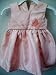 Baby Girl 3-6 Months, Pink, 2 Pc, Party Dress, Frock, Butterfly, with Diaper Cover