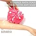 XL Bath Pouf Large Mesh Shower Sponge Set of 4 Pack 70gr, Exfoliating Cleanse Soothe Skin Loofah Luffa Body pouf Mesh Exfoliate Skin Lofah Body Scrubber Soft Bath Pouf Bulk Men Women
