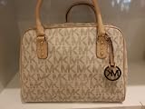 Michael Kors Large Satchel MK Signature Leather