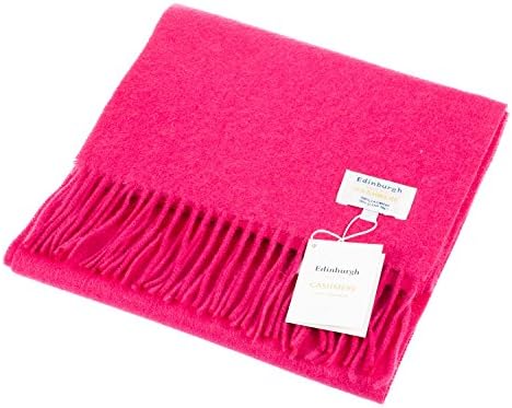 Edinburgh 100% Cashmere Deluxe Scottish Scarves Rose (One Size)