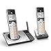 AT&T CL82207 DECT 6.0 Expandable Cordless Phone with Answering System & Smart Call Blocker, Silver/Black with 2 Handset